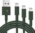 3 Pack Apple MFi Certified Charger Cable 6Ft, Lightning to USB Cable Cord 6 Foot, 2.4A Fast Charging,Apple Phone 6 Feet Long Chargers for iPhone 14/13/12/11/X/XS/XR/SE/8/7/6/5 Plus Pro Max Mini Olive by TUMABER