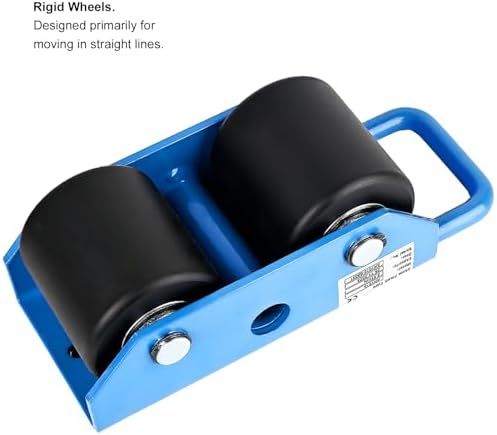 Fixed Machinery Skates for Machine Moving 5500 lbs, 2 Nylon Rollers - Image 5