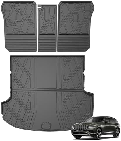 Cargo Mat for Genesis GV80 5-Seat 2021-2026 (Not for Coupe) Seat Back Mats by IKABEVEM