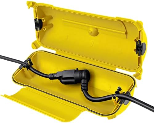 Flemoon Outdoor Extension Cord Safety Cover, IP44 Waterproof Electrical Box by FLEMOON