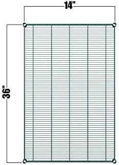 Green Epoxy Wire Shelf |Pack of 2 Shelves| for Storage in Humid Environments | Ideal for Restaurants, Stores, Businesses and Homes (Green Epoxy Wire Shelves, 14''W x 36''L) - Image 2