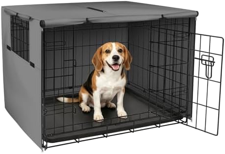 Explore Land Dog Crate Cover, 36 inches, Grey by ExploreLand