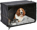 MidWest Homes for Pets Intermediate Double Door iCrate Starter Kit, 36-inch Dog Crate Bundle for Medium to Large Breeds, Includes Cage, Pet Bed, 2 Bowls and Privacy Cover by MidWestHomesForPets