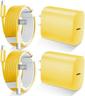 Phone 17 16 15 Charger Fast Charging Type C Chargers USB C Fast Charger Block & Phones 17 Charger Cord 10FT Long USB C Charging Cable for i.Phone 17/17 Pro/17 Pro Max/Air/Phone 16 15 Pro Max,Yellow by DiHines