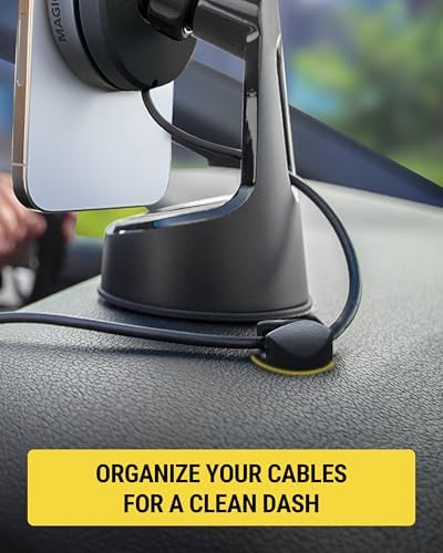 Scosche CMAR-6PKRP Cable Management Kit, 6-Pack of Black Adhesive Cable Clips for Phone Charging Cables, Charger Cords, Wire Organizer and Cord Holders for Desk, Nightstand, Car, Home, Computer - Image 4