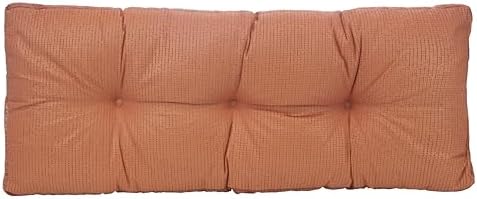 Klear Vu The Gripper Non-Slip Tufted Bench Cushion for Indoor Furniture, Assembled in USA, Entryway Storage, Bay Window, Corner Nook or Piano Seat, 35 Inches, Chenille Clay - Image 3