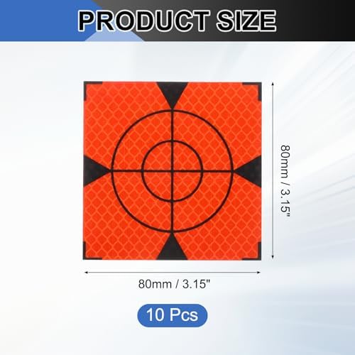 PATIKIL Survey Reflector Target Self-Adhesive Reflective Sheet Surveying Target Mark Tape, Suit for Ship Inspection - Image 2