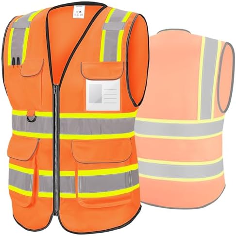 TICONN High Visibility Reflective Safety Vest for Men & Women, ANSI Class 2 by TICONN