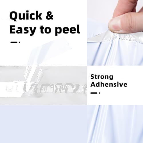 POLYSELLS 100 pcs 19x24 Inches White x Silver Poly Mailers Shipping Envelopes, Strong Adhesive Sealing, Waterproof, and Tear-resistant Postal Mailing Bags for Clothing, Books, and Accessories - Image 5