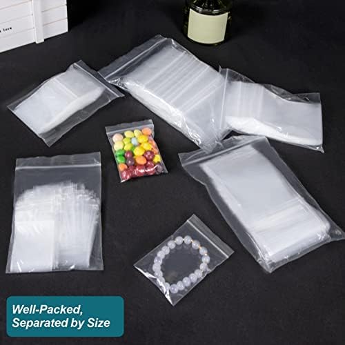 500 Pcs Small Plastic Bags, Mini Baggies, Jewelry Bag Clear Plastic - Image 5