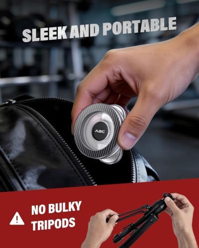 APPS2Car Gym Magnetic Phone Holder, Aluminum Alloy Base & Ball Joint, Grey - Image 5