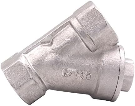 1/2 Inch Wye Strainer 100 Mesh Screen Filter Valve - 800 WOG SUS316 CF8M by DERPIPE