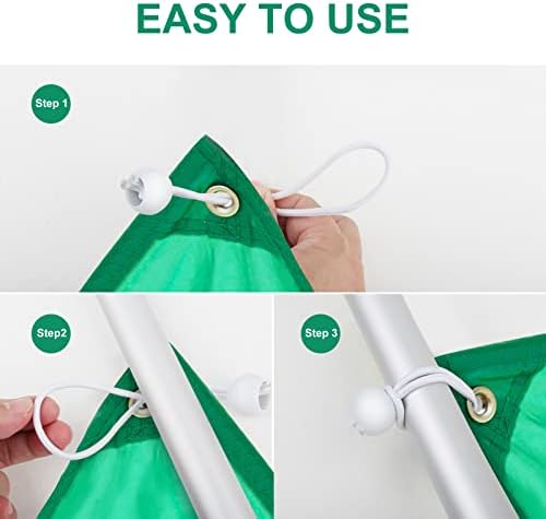 50PCS White Ball Bungee Cords, 6 Inch Heavy Duty Outdoor Bungee Cord with Balls, Tarp Tie Down Bungee Balls for Shelter, Camping, Cargo,Tent Poles UV Resistant（Ball Size 1 inch） - Image 7