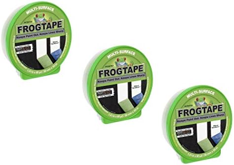 FrogTape Multi-Surface Painters Tape with PAINTBLOCK, 1 Inch Wide (0.94 in. x 60 Yds), Medium Adhesion, Green, 1 Roll (1358463) (Pack of 14) by FROGTAPE