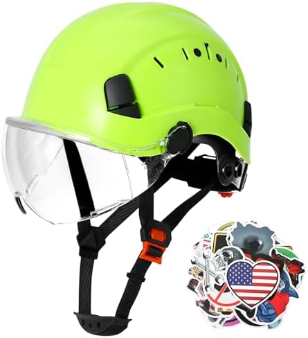 Aolamegs Construction Hard Hat with Visor and Chin Strap for Men,ANSI Z89.1 by Aolamegs