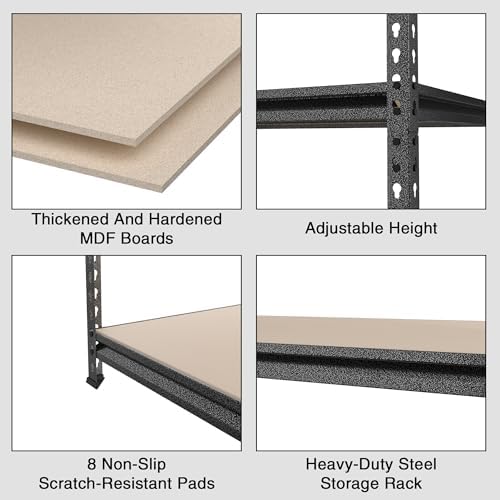 WORKPRO 5-Tier Adjustable Metal Shelving, 36”Wx18”Dx72”H,4000LBS Capacity - Image 5
