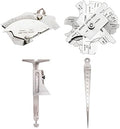 Weld Gauge Set Includes Cam Type Gauge and Weld Fillet Gauge and Hi-Lo Gauge and Taper Gauge by Necygoo