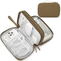 FYY Electronic Organizer, Travel Tech Pouch Bag, Large, Brown by FYY