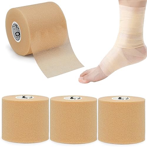 OK TAPE Pre Wrap Tape 4-Rolls 120 Yds Athletic Foam Underwrap for Sports by OKTAPE