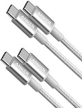 Anker USB C to USB C Cable, 60W Fast Charging Cable(2-Pack, 3.3 ft, Silver) by Anker