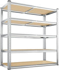 REIBII 2500LBS Garage Shelving,40"W Rust-Proof Storage Shelves For Basement by REIBII