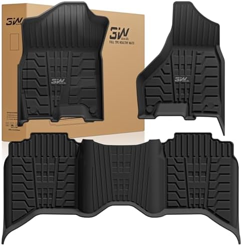 3W Floor Mats for 2019-2026 Ram 2500/3500 Crew Cab with Bucket Seat by 3W