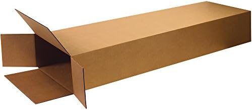 BOX USA Shipping Boxes Large 14"L x 4"W x 68"H 10-Pack, Cardboard Box for Shipping, Moving, Mailing, Packing, Packaging and Storage by TapeLogic