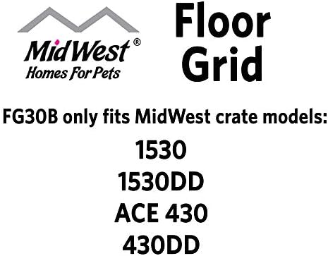 MidWest Homes for Pets Floor Grid for Dogs 1530, 1530DD, 1930, 1930DD, 1630 Curved Slide Bolt Latch, 1630DD Curved Bolt Latch - Image 6
