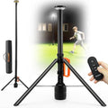 SYLSTAR 360° Rechargeable Work Light with Remote &Telescopic Stand (8.4Ft), 3000LM Ultra Bright 3CCT Dimmable, 6000mAh Battery, Portable Camping Light for Jobsite Workshop Sports Emergencies by SYLSTAR