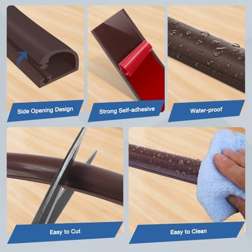Silicone Cord Covers for Wires on Wall Cord Hider Self-Adhesive - Image 3