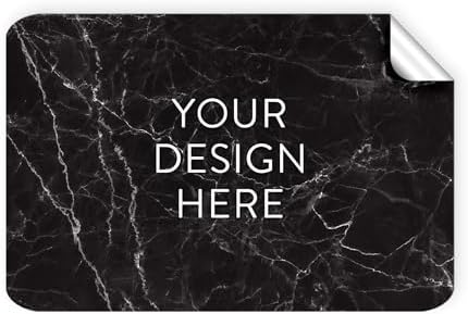 Custom Vinyl Stickers Your Image, Text, Design, Logo. Waterproof Personalized Business Labels Packaging, Bottles, Jars, Candles, Handmade. Dishwasher Safe, UV Protected, 30+ Designs Black Marble, 6x4 by DayStarCustomDesigns