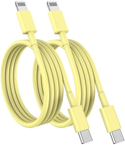 Susnwere USB C to Lightning Cable (2pack 6ft), Apple MFi Certified iPhone Fast Charger 2m, Power Delivery Original Type C Charging Cord for Apple iPhone 13/12/11 Pro/11/XS MAX/XR/8/7/6s Plus,iPad by Susnwere
