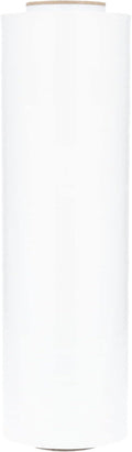 PSBM White Stretch Wrap, 1 Pack, 15 Inch x 1500 Feet, 80 Gauge, Plastic Cling by PackagingSuppliesbymail