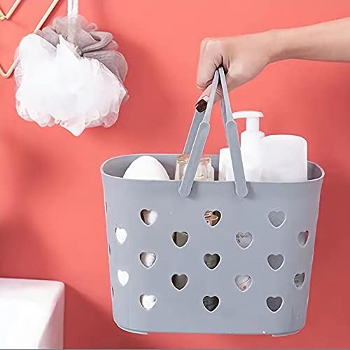 Portable Shower Caddy with Handle Plastic Shower Basket, 2 Pack, Grey - Image 3