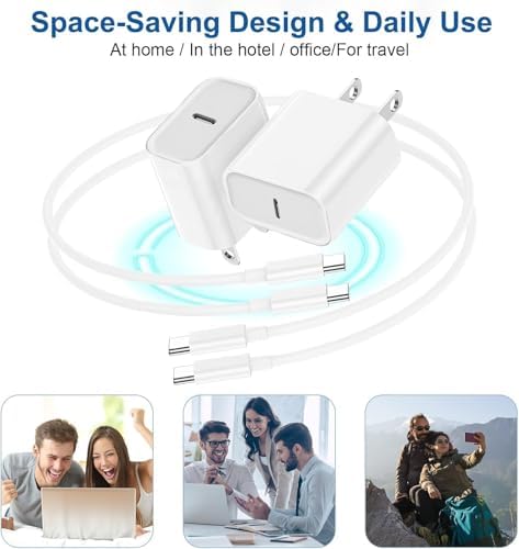 iPad Fast Charger,2Pack iPad Pro Charger 10FT Long USBC to C Cable Cord 20W USB C Charger i-Pad Charging Block for iPad 10,i-Pad Mini 6/7,iPad Air/iPad Pro 13/12.9/11inch 2020/2021/2022/2024 - Image 7