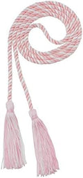 Tassel Depot Graduation Honor Cord - Light Pink/White - Every School Color Available - Made In Usa by TasselDepot