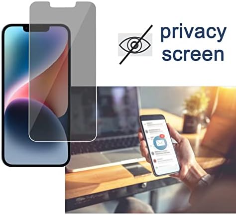 Ailun Privacy Screen Protector+Camera Lens Protector for iPhone 14 Plus - Image 2