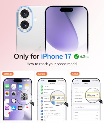 FNTCASE for iPhone 17 Case, Compatible with Magsafe, Glass Screen Protector - Image 2