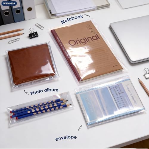 9x12 IN Clear Self Sealing OPP Cellophane Bags, 50 Pcs, Large Plastic Bags for Gifts, Food Packaging, Clothing, Apparel & Garment Storage - Image 6