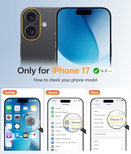 FNTCASE for iPhone 17 Case, Compatible with Magsafe, Glass Screen Protector - Image 2