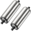 YOKIVE 2 Pcs Conveyor Roller, Stainless Steel Roller Replacement | Smooth Movement, Great for Factories, Warehouses Use (Silver, 2 Inch Dia, 6 Inch Length) by YOKIVE