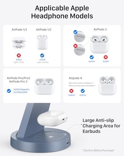 Anlmz 3 in 1 Charging Station - Wireless Charger for Apple Multiple Devices - Image 5
