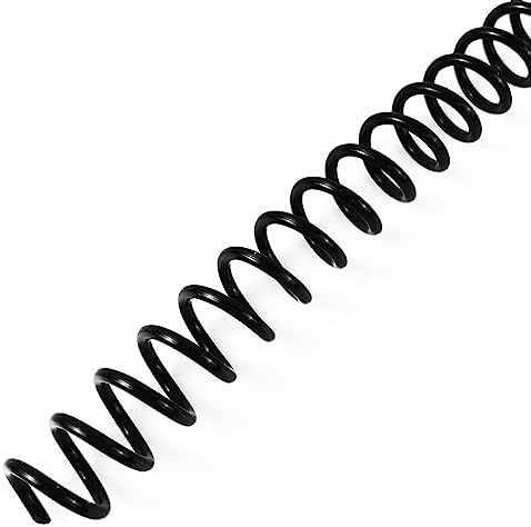 Binditek Plastic Spiral Binding Coils, 11 mm, 4:1 Pitch, Black, 100 Pack by Binditek