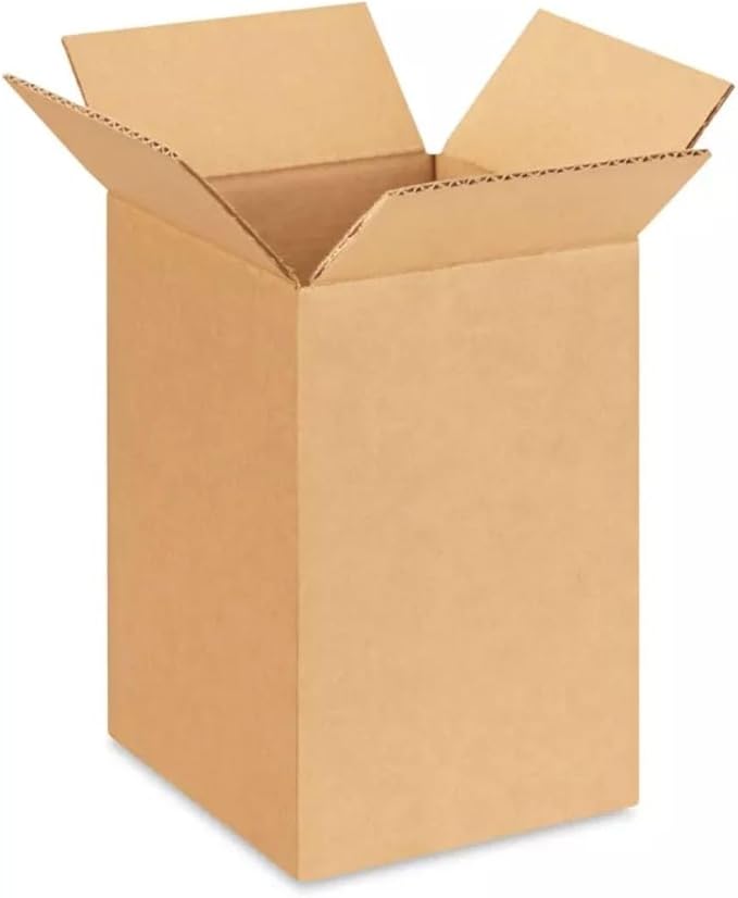 Secure Seal - 6x6x9 Pack of 100 Corrugated Cardboard Packing Shipping Mailing by Secure+Seal