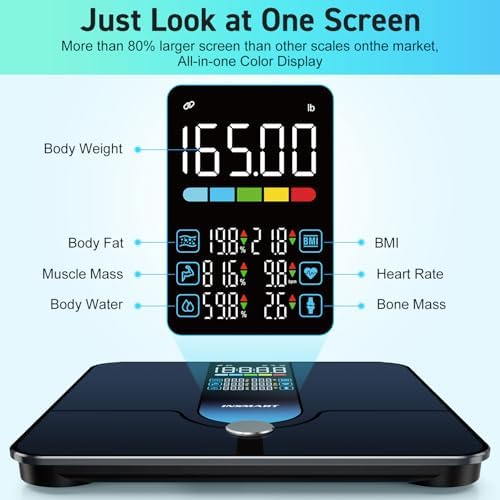 INSMART Smart Scale for Body Weight, Large Display Body Fat Scale, Accurate - Image 2