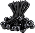 CARTMAN 30-Pack 6-Inch Ball Bungee Cords for Canopies and Tarps, Black by CARTMAN