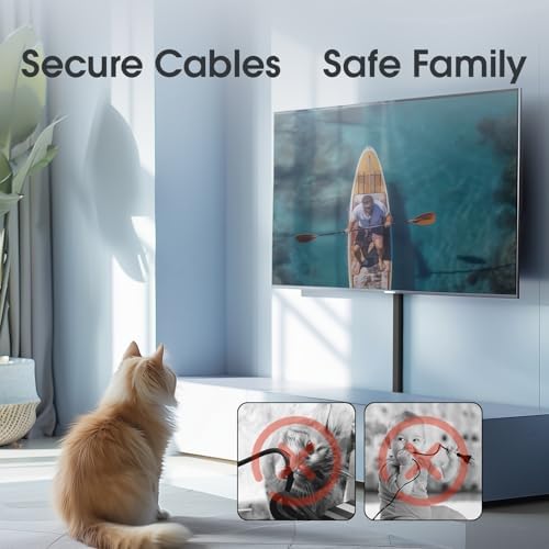 Large Cord Hider - 47in Wire Hiders for TV on Wall, Paintable Cable Hider, X-Large Cable Management Kit, Cord Hiding for Wall, W1.6in H0.8in, Black - Image 7