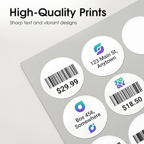 1" Sticker Labels for Laser & Inkjet, Spartan Industrial Template C002 - Image 6