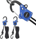 Ayaport Rope Tie Down Ratchet with Carabiner Clip 1/4" x 12', 2pcs by Ayaport