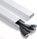 ZhiYo 6 ft Cord Covers for 4-7 Wires on Wall, White, 2 Pack (3 ft Each) by ZhiYo